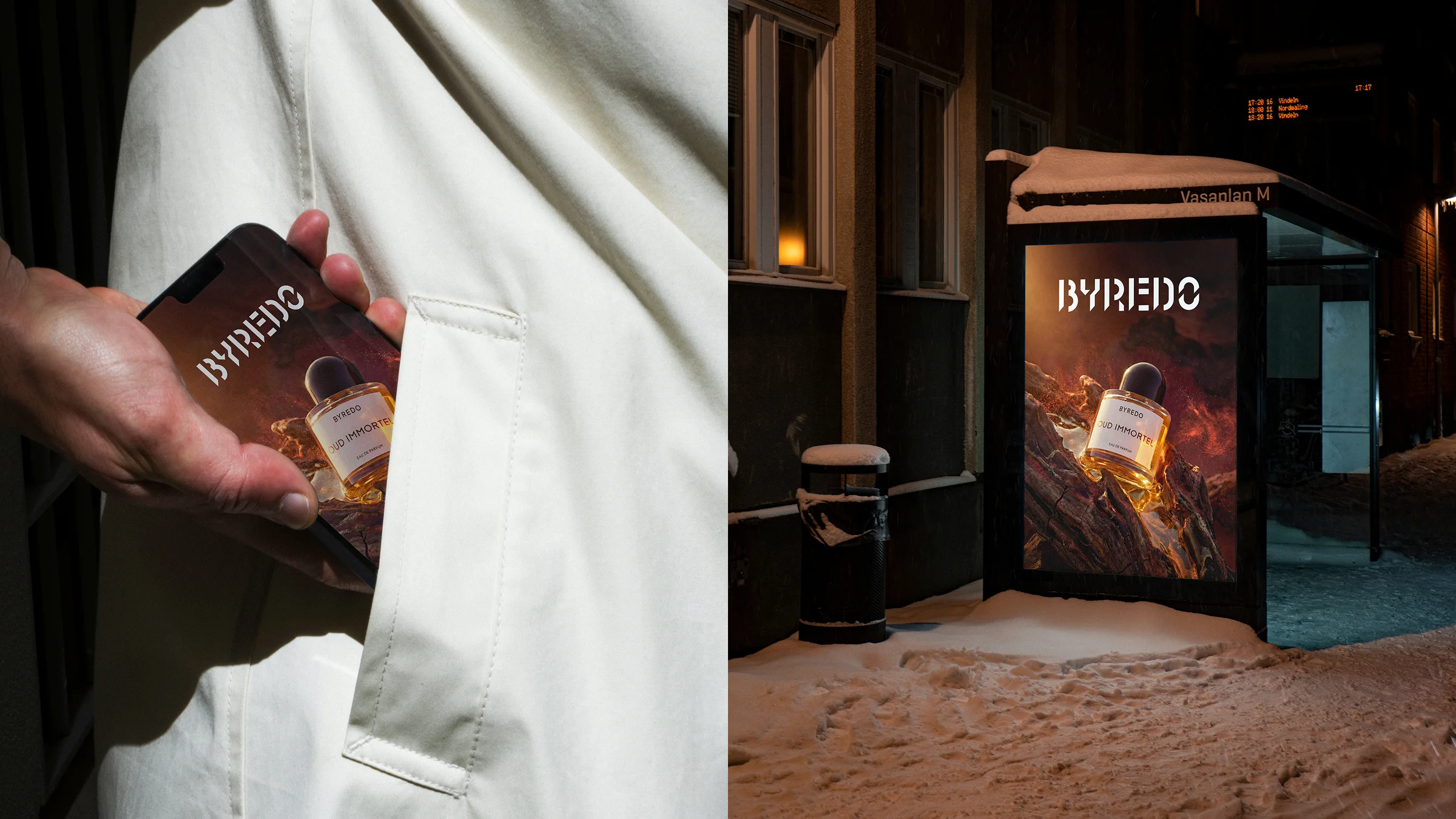 Byredo Oud Immortel campaign mockup various